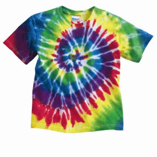 Youth Multi-Color Spiral Tie-Dyed T-Shirt Thumbnail
