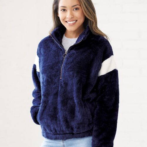 Women's Remy Fuzzy Fleece Quarter-Zip Pullover Thumbnail